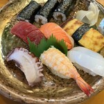 Yamanashiya sushi ten - ふわふわセットの寿司