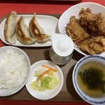 手作り餃子　康 - 餃子•唐揚げ定食