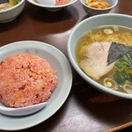 珉亭 - 炒飯+ラーメンセット