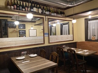 BOCCA del VINO - 主にディナーの時の店内です。（テーブル配置は変更になることがあります。）
