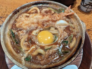 Yamamotoya Honten - えび天入り味噌煮込みうどん