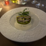 レストラン 北野クラブ - イサキのミキュイとズッキーニのプレッセ