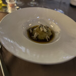 レストラン 北野クラブ - 仔牛とフォアグラのキャベツ包み　ポルト酒のソース