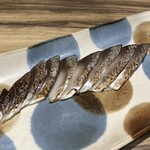Okinawaryouri Harekuni - 締めサバの炙り焼き（予約時のお通し）