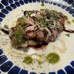 ほ志の - 相変わらずお肉が柔らかくても肉感が無茶苦茶強くて美味しい！ジェノベーゼソースも最高！