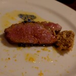 ウエストパパ - 下旬09皿目：鴨肉のロースト柚子の香り・自家製味噌クリーム