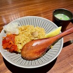 Yokohama Ribatei - フライライスカレーピラフと鶏がらスープ