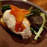 Uesuto Papa - 中旬02皿目：牛蒡と豆乳のピュレ・トマトの皮のクロカンテ