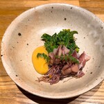 洋食 おがた - ホタルイカと菜の花の辛子酢味噌和え