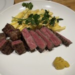 洋食 おがた - 阿蘇赤牛のリブロースステーキ