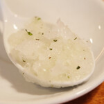 ラ スフォリーナ - パスタランチ 1300円 のローズマリーのグラニテ