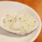 ラ スフォリーナ - パスタランチ 1300円 のローズマリーのグラニテ