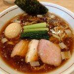 麺処 にし尾 - 手揉み中華そば（味玉）醤油_1020円