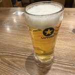 旭川味噌ラーメン ばんから - ■生ビール¥480