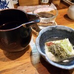 Machiya - お通し＋日本酒