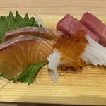 Sushi Sakaba Fukuhauchi - お造り3種盛り