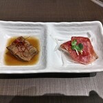 焼肉 わがんせ - タン煮込みと葉山牛の生ハム！