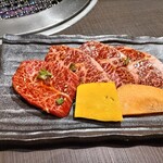 焼肉 わがんせ - 代わりに国産牛のハラミを頼むところ、限定で黒毛和牛の上ハラミ！