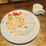 ユーケーワイルドキャッツカフェ - シュリンプライスニューイングランド(スープ付き)