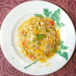 ラ スフォリーナ - パスタランチ 1300円 のからすみをかけた コルドネッティ