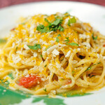 ラ スフォリーナ - パスタランチ 1300円 のからすみをかけた コルドネッティ