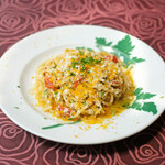 ラ スフォリーナ - パスタランチ 1300円 のからすみをかけた コルドネッティ