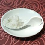 ラ スフォリーナ - パスタランチ 1300円 のローズマリーのグラニテ