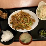 個室居酒屋 酒蔵 季 - ツレの豚キムチ炒め定食
