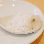 ラ スフォリーナ - パスタランチ 1800円 のローズマリーのグラニテ