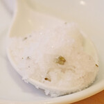 ラ スフォリーナ - パスタランチ 1800円 のローズマリーのグラニテ