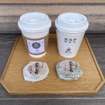 Kouyama Yuusui Coffee Sen - グリーンティー ＆ 神山湧水珈琲とやきもちセット