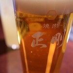 銀座焼肉 seigou - 神泡プレミアムモルツ生