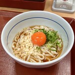 なか卯 - 冷やしはいからうどん(こだわり卵)