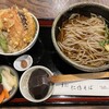 民芸そば 仁作 - 梅セット野菜天丼小¥1240