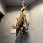 Sushidokoro Kai - 入り口に吊るされているお魚
