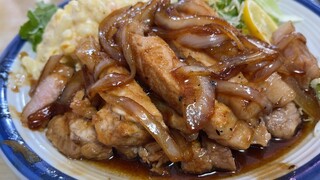 文福飯店 - 厚切りの豚ロース肉が2枚搭載されてました！