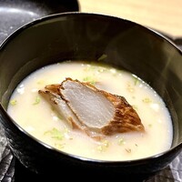 ひがしやま 司 - ⑤蕗の薹と揚げた独活の白味噌仕立て
