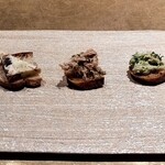 シャテーニュ - 前菜3種