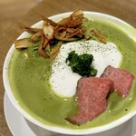 MENSHO SAN FRANCISCO - 和牛ローストビーフのせ 抹茶鶏白湯らぁ麺