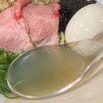 むかん 初台 - 帆立塩ラーメン・味玉