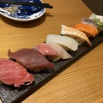 Sushi Sake Sakana Sugitama - ドヤ顔してるお寿司たち(上玉8貫)