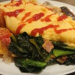 ALL DAY DINING MEM - チーズオムレツON～ほうれん草ソテー