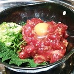 馬肉専門店 よかよか - 特選桜ユッケ♪