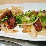 馬肉専門店 よかよか - ビンタと野菜の塩炒め♪