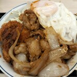 Katsuya - ホル玉とロースカツの合い盛り丼　¥869