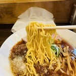 麺屋 誠 - 【醤油（こってり）＝細縮れ麺】