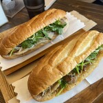 バインミー シンチャオ - 料理写真:ミチャバインミー(710円)、焼き豚肉(710円)