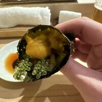 鮓 村瀬 - ウニと海ぶどう巻き