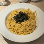 スパザウルス - たらこ、ウニ、イカの大盛りです