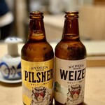 すしやのたい悟 - 八海山 ライディーンビール   ピルスナー＆ヴァイツェン